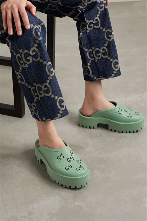 gucci mules green